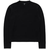 ANDERSON CASHMERE BOXY BOYFRIEND CREW RAVEN