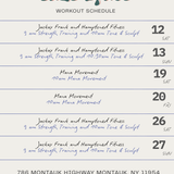 Jade Space Workout Schedule