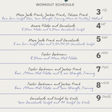 Jade Space Workout Schedule