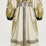 BAROQUEEN FLORAL DRESS