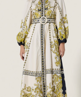 BAROQUEEN FLORAL DRESS