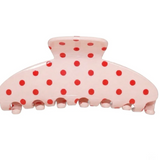 RPZL Acetate Polka Dot Claw Clips Pink