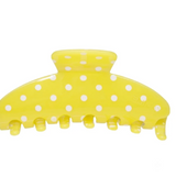 RPZL Acetate Polka Dot Claw Clips Yellow