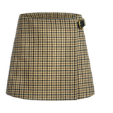 Mini Wrap Skirt in Wool